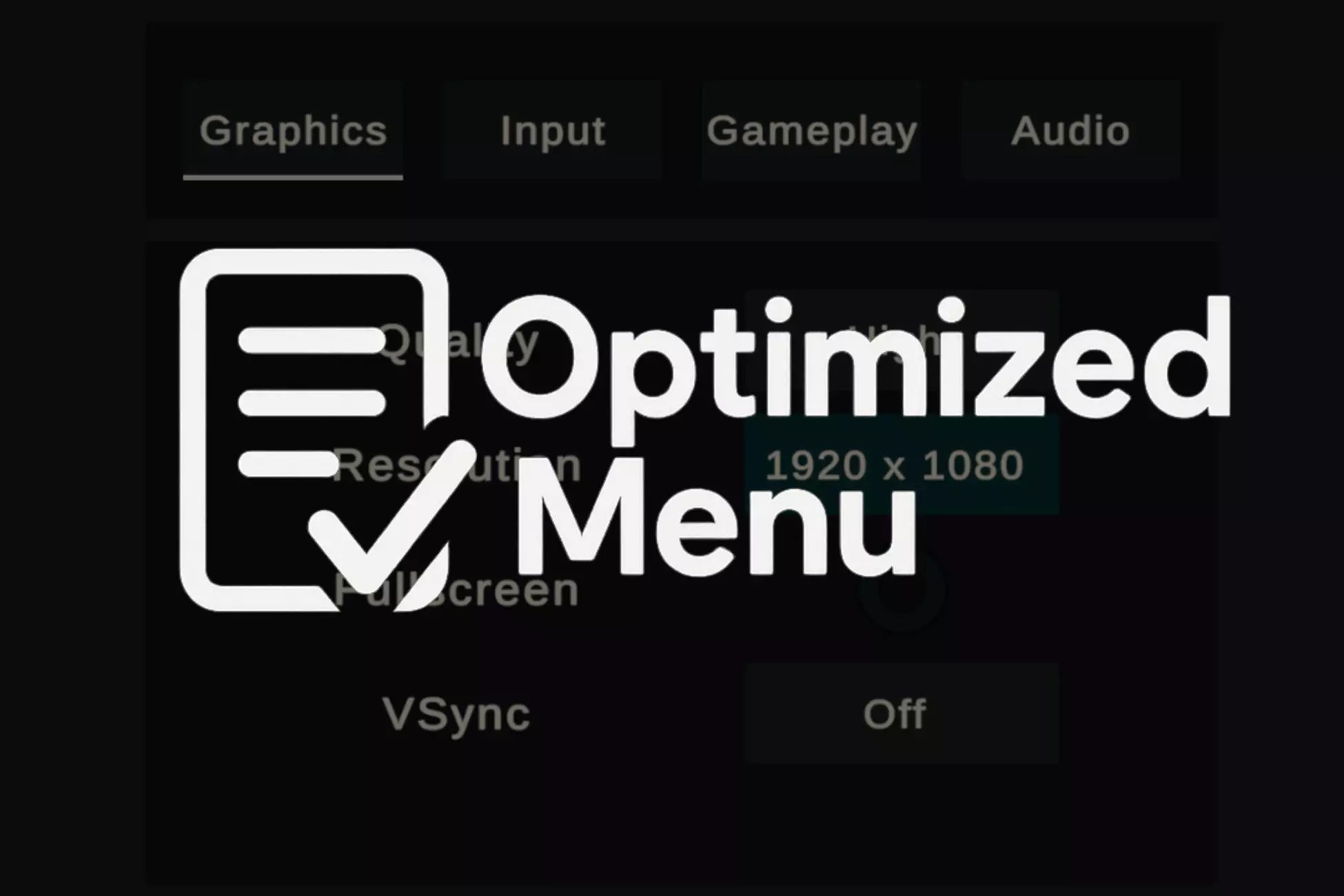 Optimized Menu